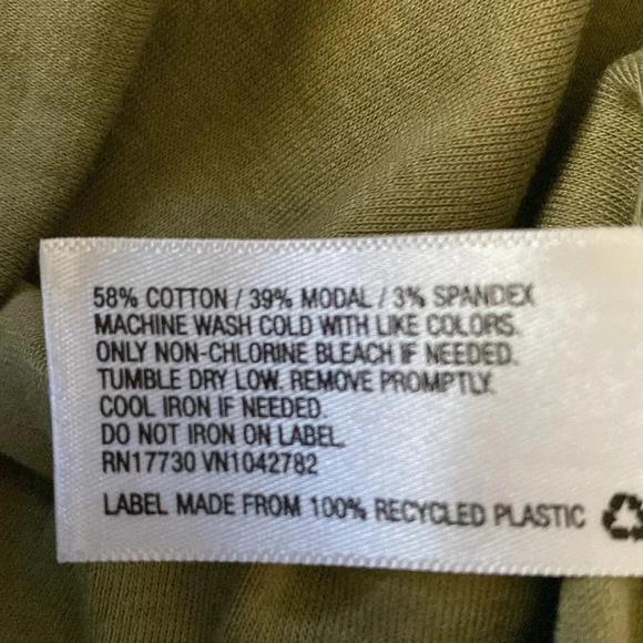 A NEW DAY scoop neck olive green tank top soft and stretchy NEW size XL - Picture 6 of 8